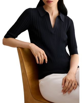 Blair Knitted Polo Top