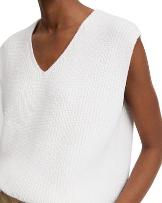 Relaxed V Neck Knit Vest