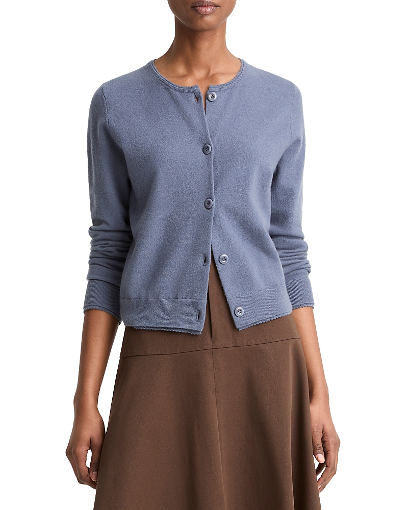 Vince Scallop Trim Cardigan Sweater