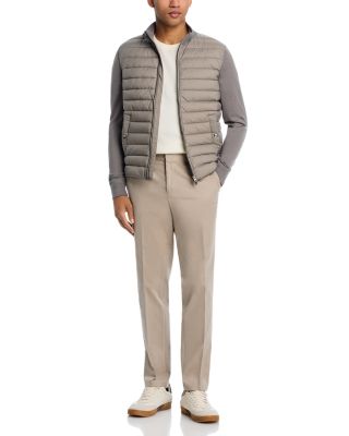 Quilted Hybrid Wool, Silk & Nylon Jacket