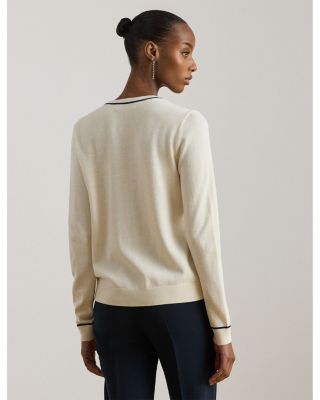 Two Tone Cardigan Sweater 