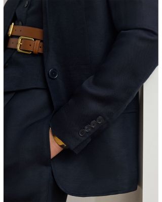 Linen Blend Twill Blazer