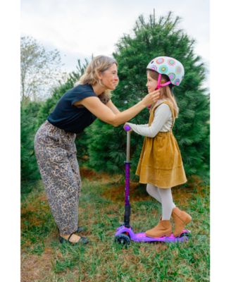  Maxi Foldable LED 3-Wheel Kids Scooter for Ages 5-12