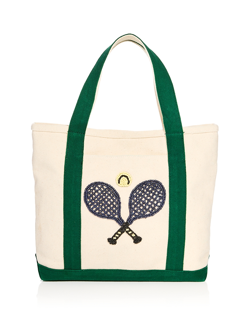 Aqua Mini Canvas Tote