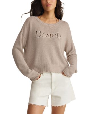 Beach Embroidered Sweater