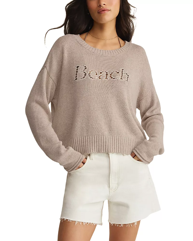 Z Supply Beach Embroidered Sweater