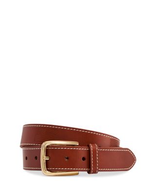 Men's Embossed Flag Leather Belt
