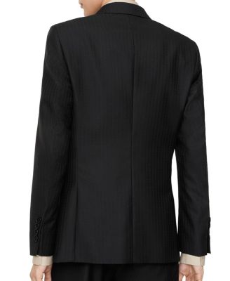 Striped Wool Mohair Tailored Jacket