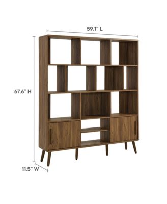 Transmit 59" Bookcase with Sliding Doors
