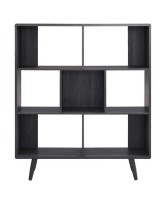 Transmit 7 Shelf Wood Grain Bookcase
