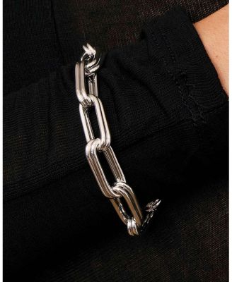 Sterling Silver Double It Paperclip Bracelet