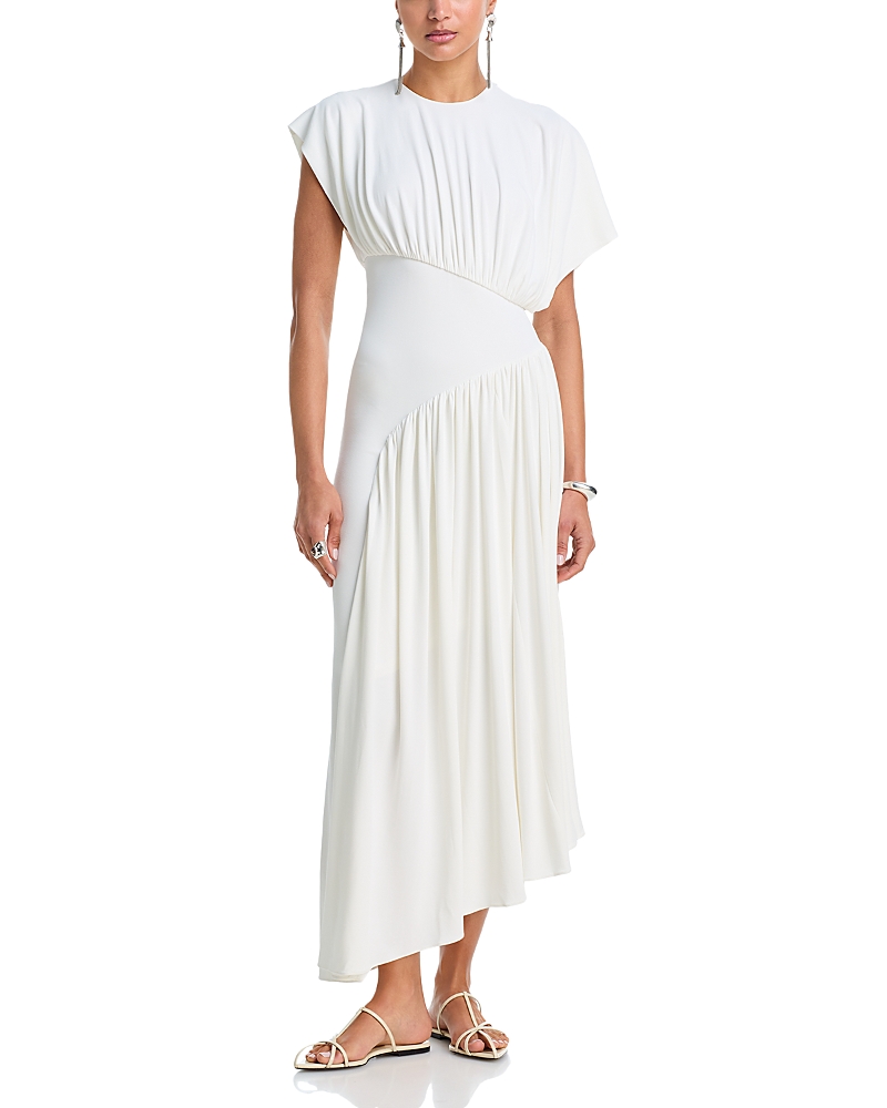 Rabanne Long Dress with Ruched Details