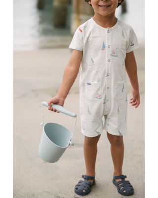 Unisex Short Sleeve Pocket Romper - Baby, Little Kid