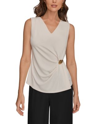 V Neck Sleeveless Top