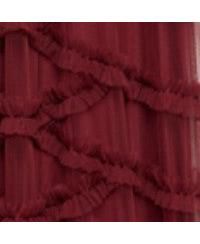  Women's Short Sleeve Tulle Ruffle Maxi Dress