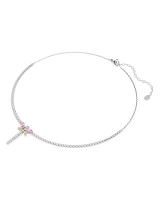 Ariana Grande x Swarovski Crystal & Cubic Zirconia Dragonfly Tennis Lariat Necklace, 11.75-17.37"