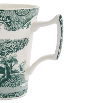 Heritage Green Italian Cottage Mug, Set of 4