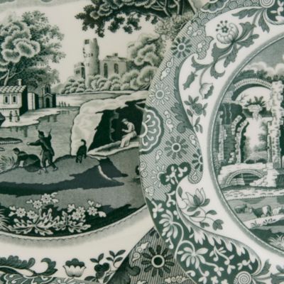 Heritage Green Italian 12-Piece Dinnerware Set, Service for 4