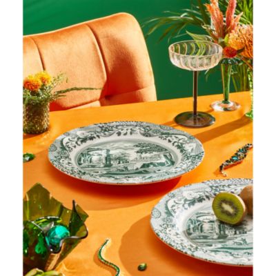 Heritage Green Italian Dinner Plate, Set of 4
