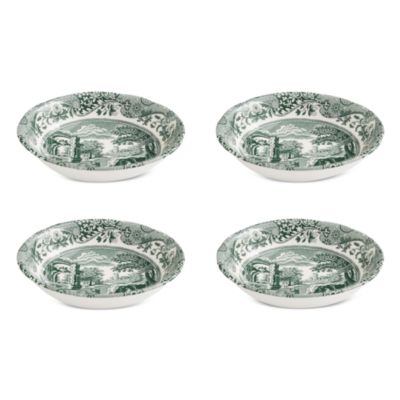 Heritage Green Italian Cereal Bowl, Set of 4