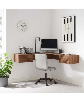 Render Wall Mount Corner Office Desk