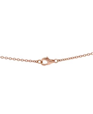  Love Interlocking Necklace 18K Rose Gold, 16.75"