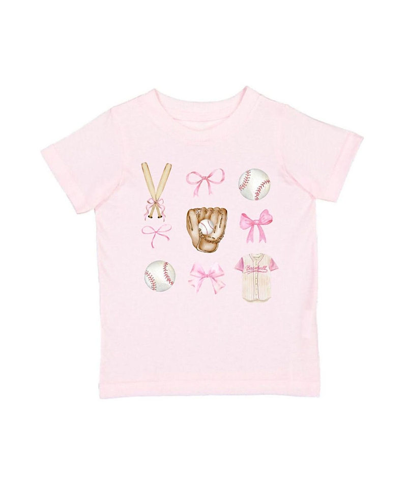 Sweet Wink Girls' Baseball Cutie Short Sleeve T-Shirt - Baby, Little Kid