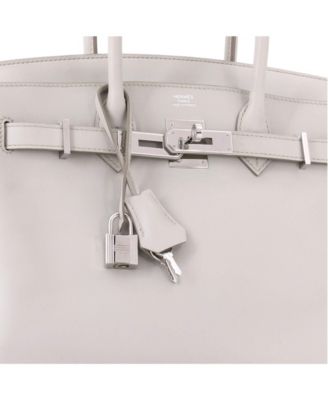 Birkin 30 Handbag Light Swift with Palladium Hardware