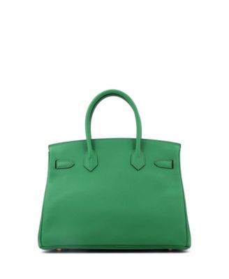 Birkin 30 Handbag Green Epsom with Gold Hardware