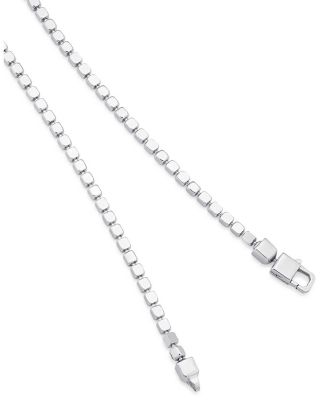 Sterling Silver Cube Link Bracelet