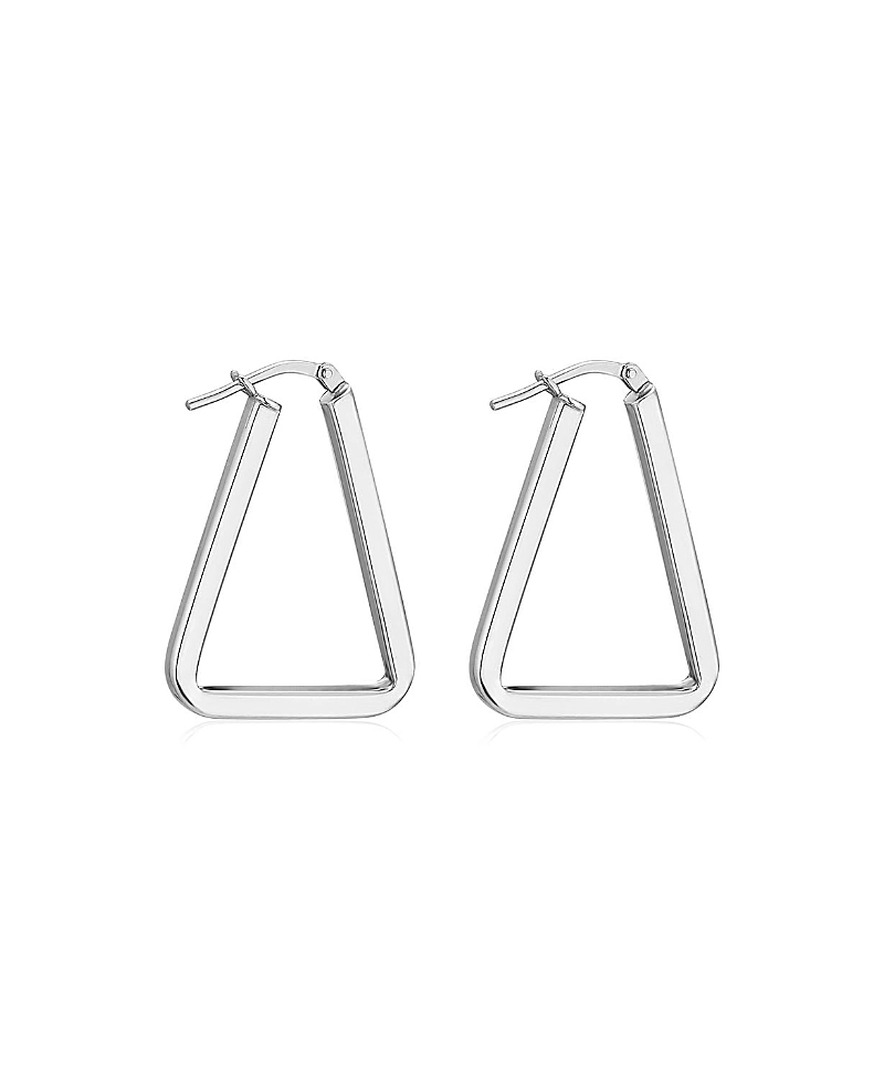 Oradina Sterling Silver Trinity Hoops