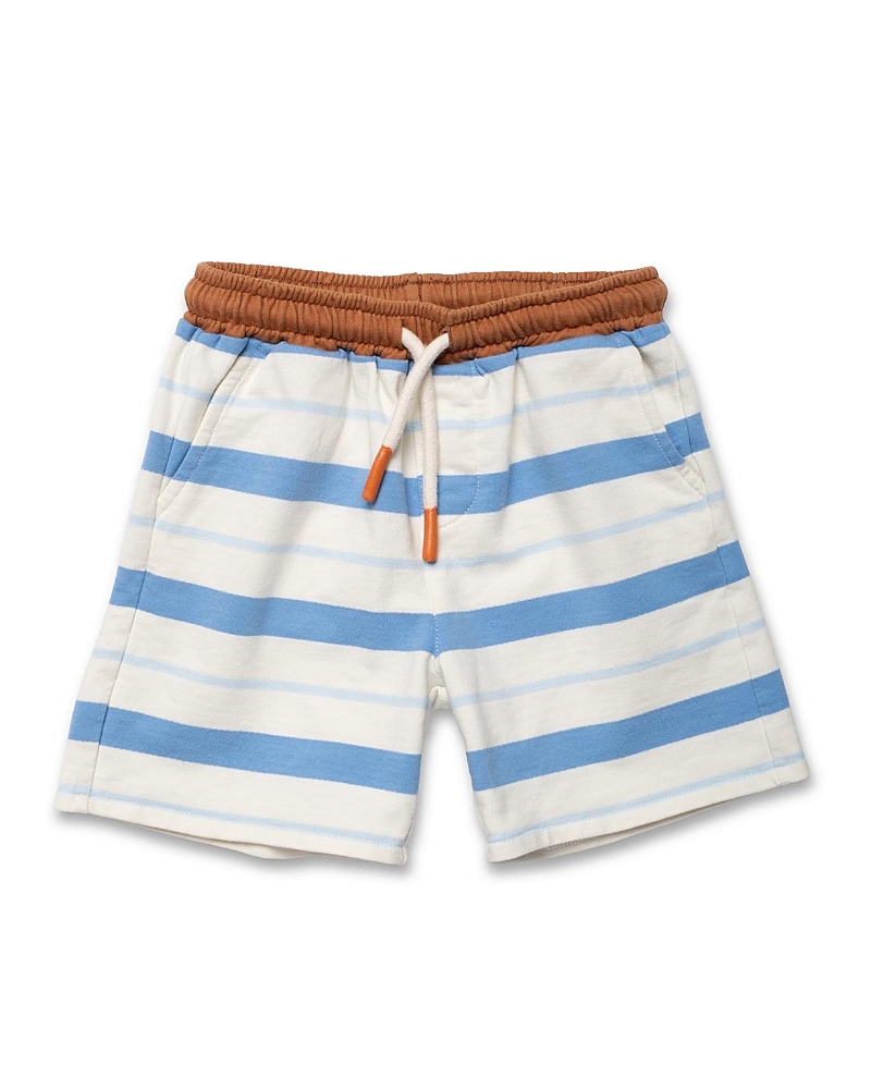 Mon Coeur Boys' Recycled Cotton Stripe Classic Short - Little Kid, Big Kid