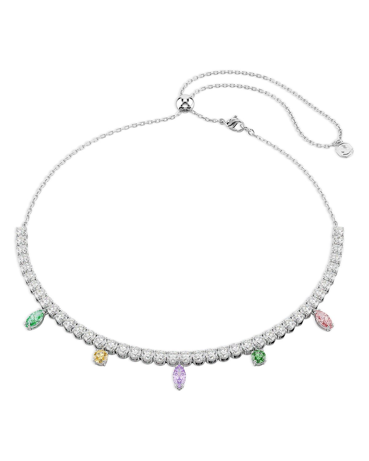Swarovski Ariana Grande x Swarovski Cubic Zirconia Tennis Necklace, 11.75-17.37