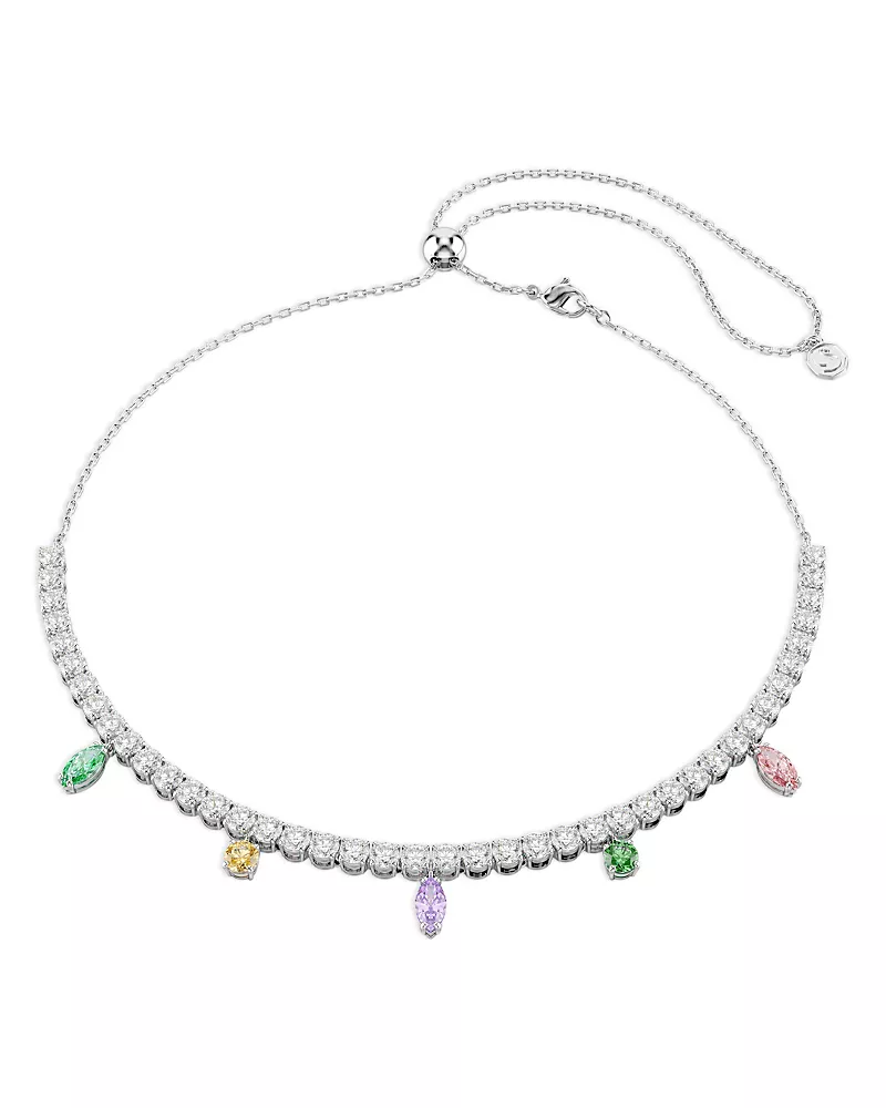 Swarovski Ariana Grande x Swarovski Cubic Zirconia Tennis Necklace, 11.75-17.37