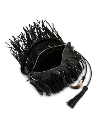 Manta Fringe Leather Clutch