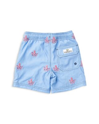 Boys' H2O & Embroidered Octopus Icon Swim Trunks - Little Kid