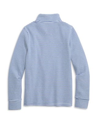 Boys' Saltwater Stripe Quarter Zip Mock Neck Sweatshirt - Little Kid, Big Kid 