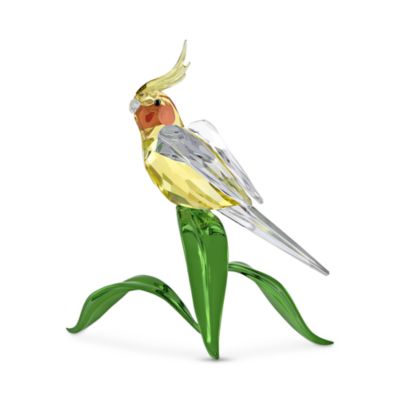 Idyllia Collection Cockatiel Crystal Figurine