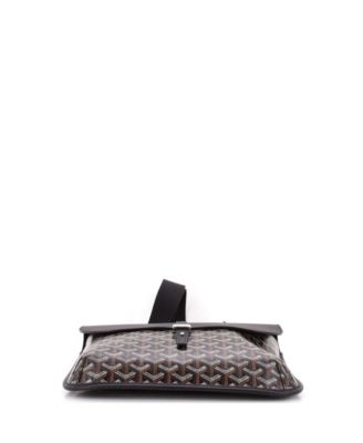   Coursier Messenger Bag Coated Canvas and Leather