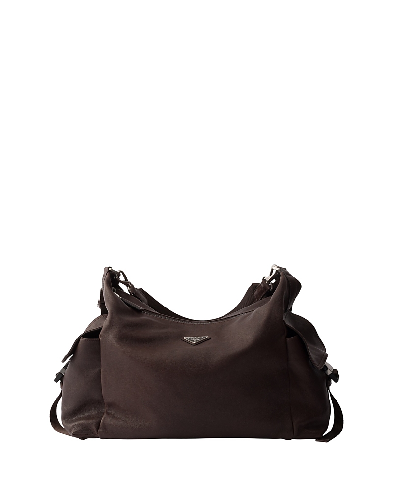 Prada Explore Leather Shoulder Bag · One Size
