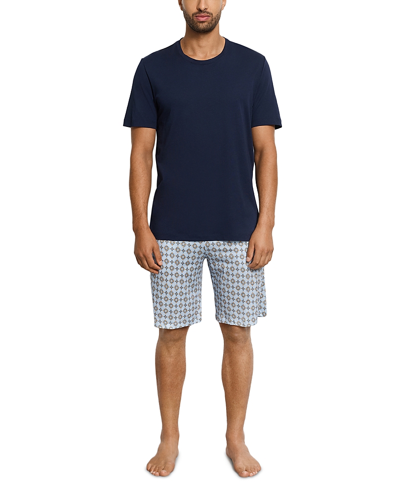 Hanro Night and Day Short Sleeve Crewneck Pajama Set