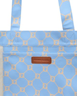 Lola Monogrammed Canvas Tote Bag