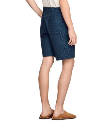 Square Cross 9" Denim Shorts