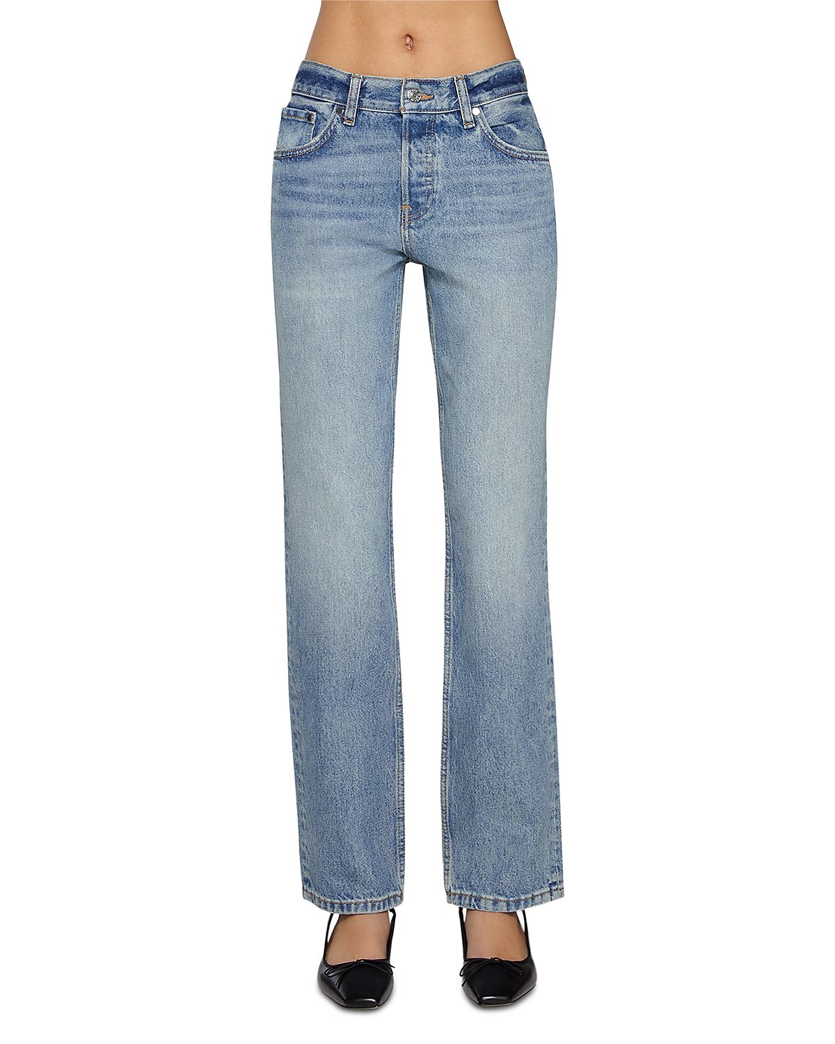 Eb Denim Ariel Mid Rise Wedgie Jeans