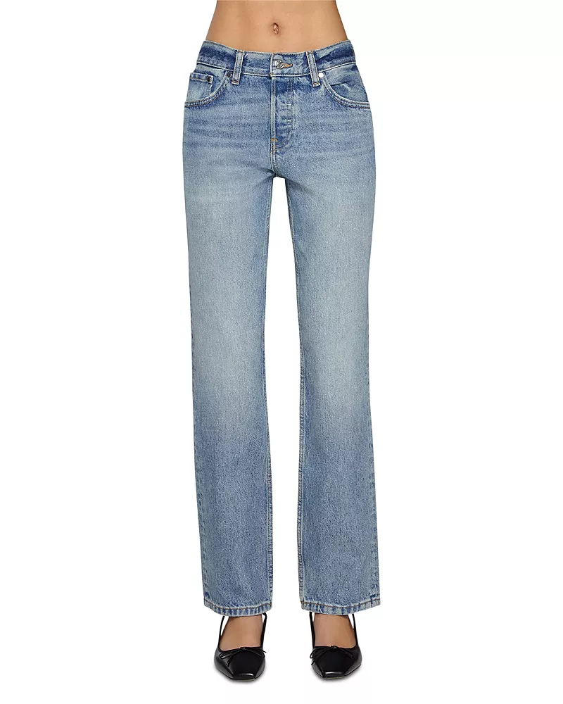 Eb Denim Ariel Mid Rise Wedgie Jeans in Luca