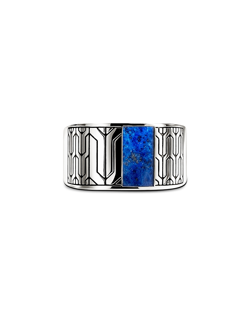 John Hardy Sterling Silver Lapis Lazuli Icon 50 Signet Ring