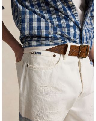 Heritage Straight Distressed Jeans in Multi