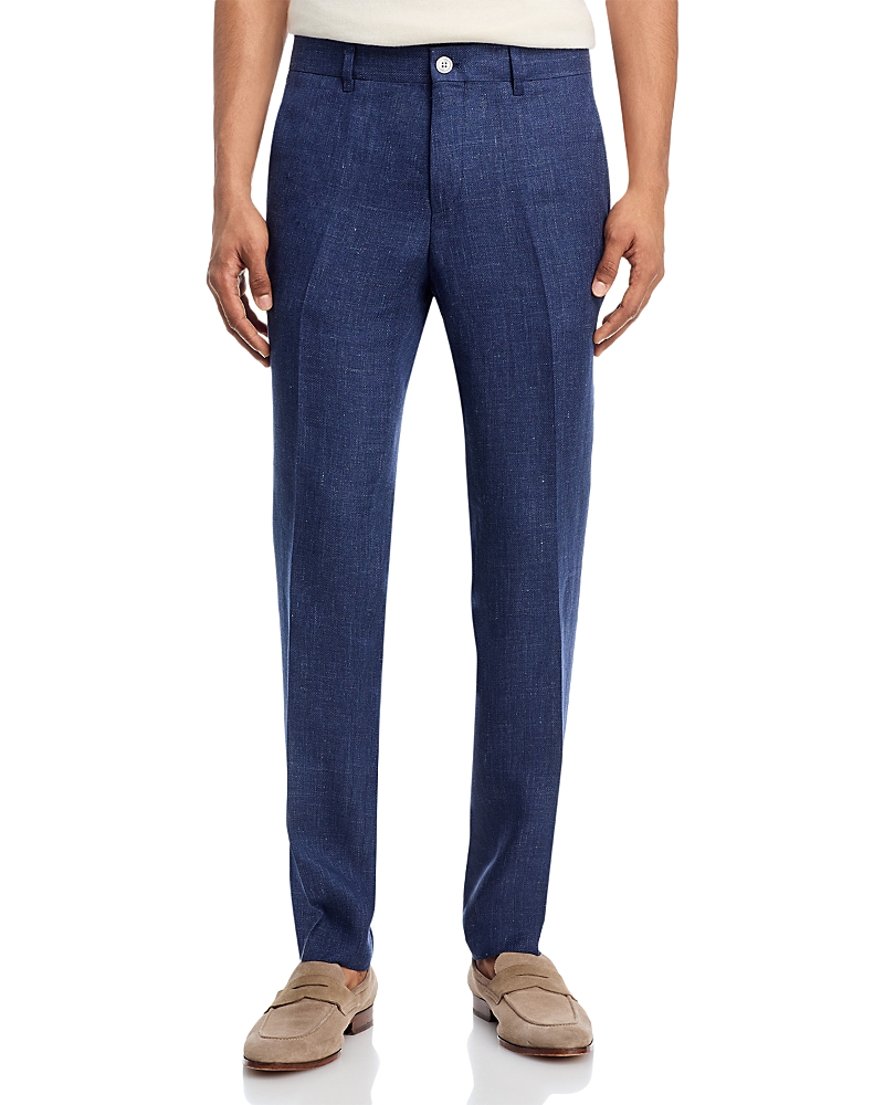 Boss Genius Linen & Lyocell Hopsack Slim Fit Suit Pants