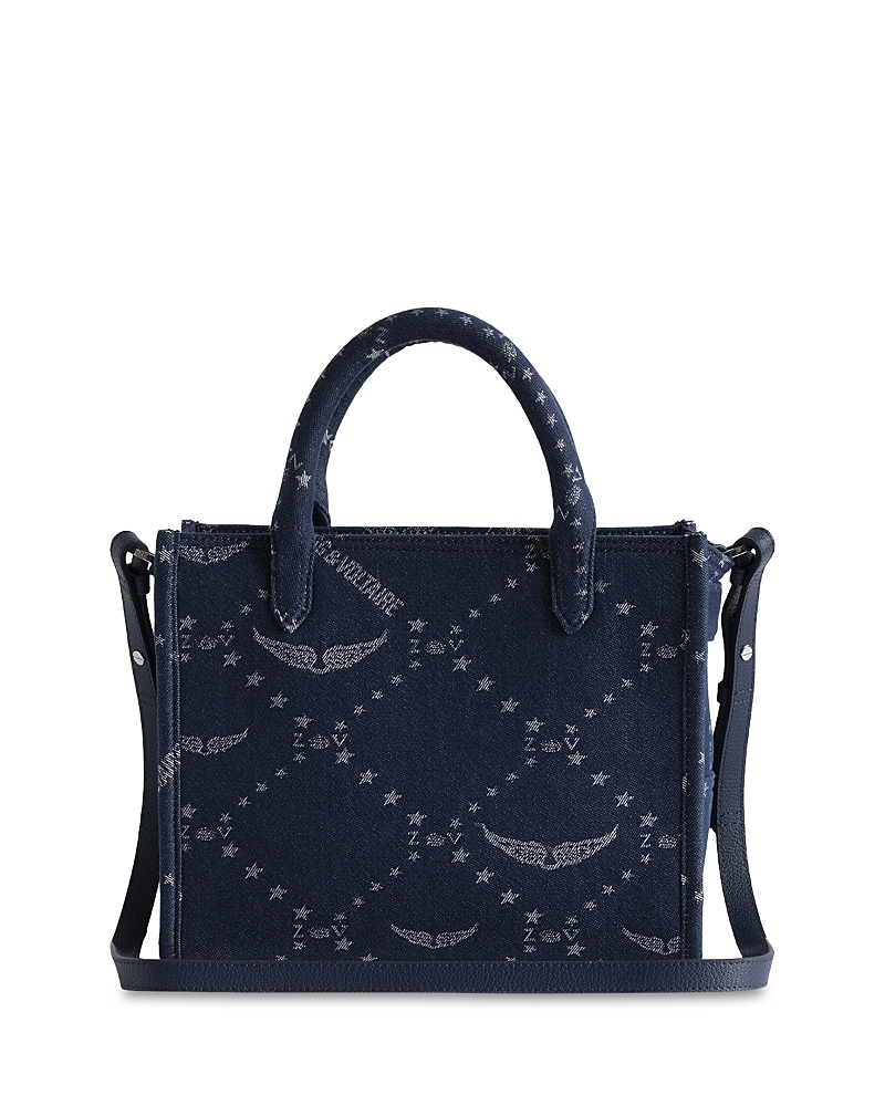 Zadig & Voltaire Angel Mini Zv Monogram Denim Tote