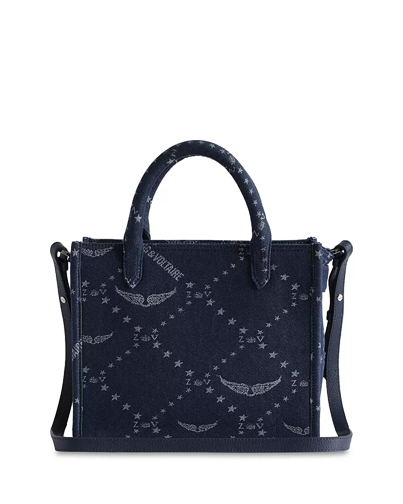 Zadig & Voltaire Angel Mini Zv Monogram Denim Tote